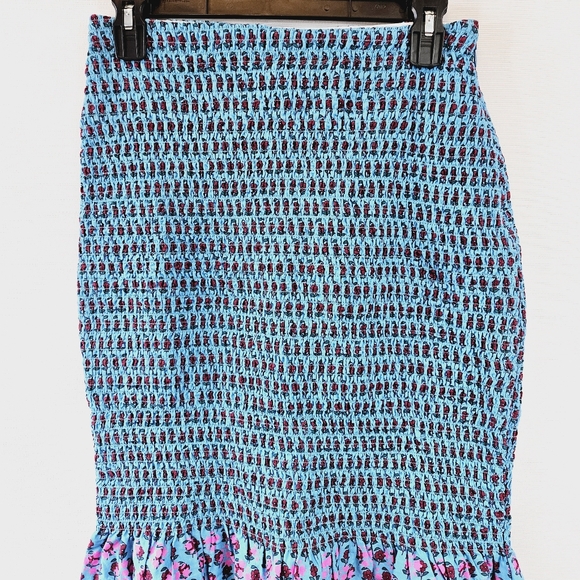 J. Crew Smocked Mermaid Floral Midi Skirt size 4 - Picture 4 of 10